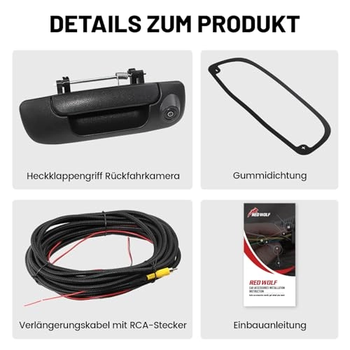 Tailgate Handle w/Backup Camera - RCA