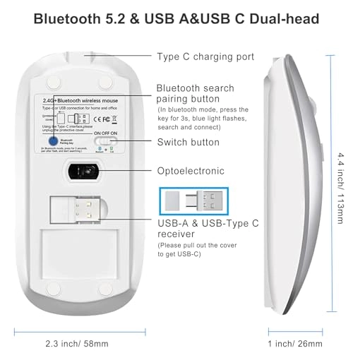 Wireless Mouse with Jiggler - Bluetooth