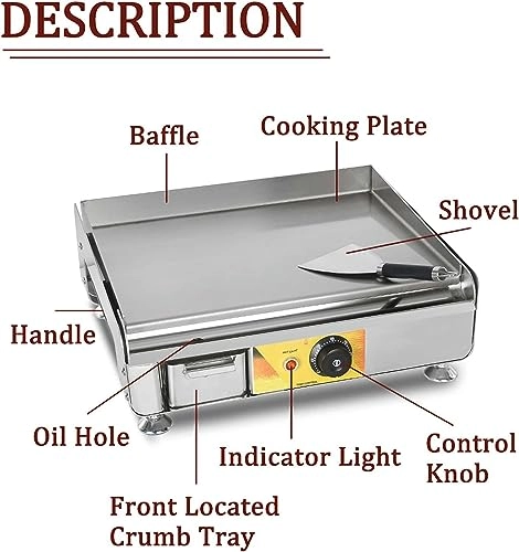 Electric Griddle - 32.5x44.5cm