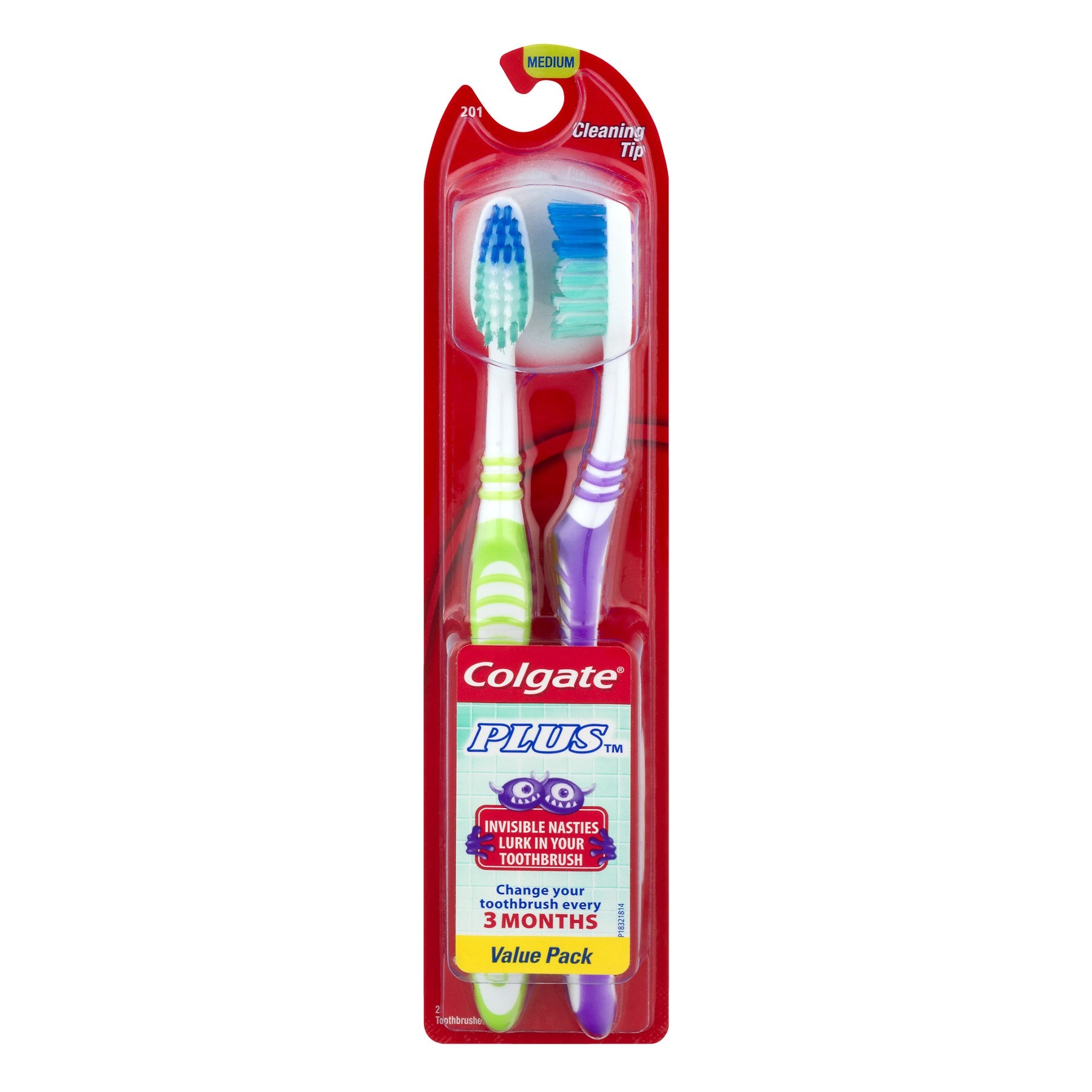 360 Degree Toothbrush - Medium 2-Piece Pack