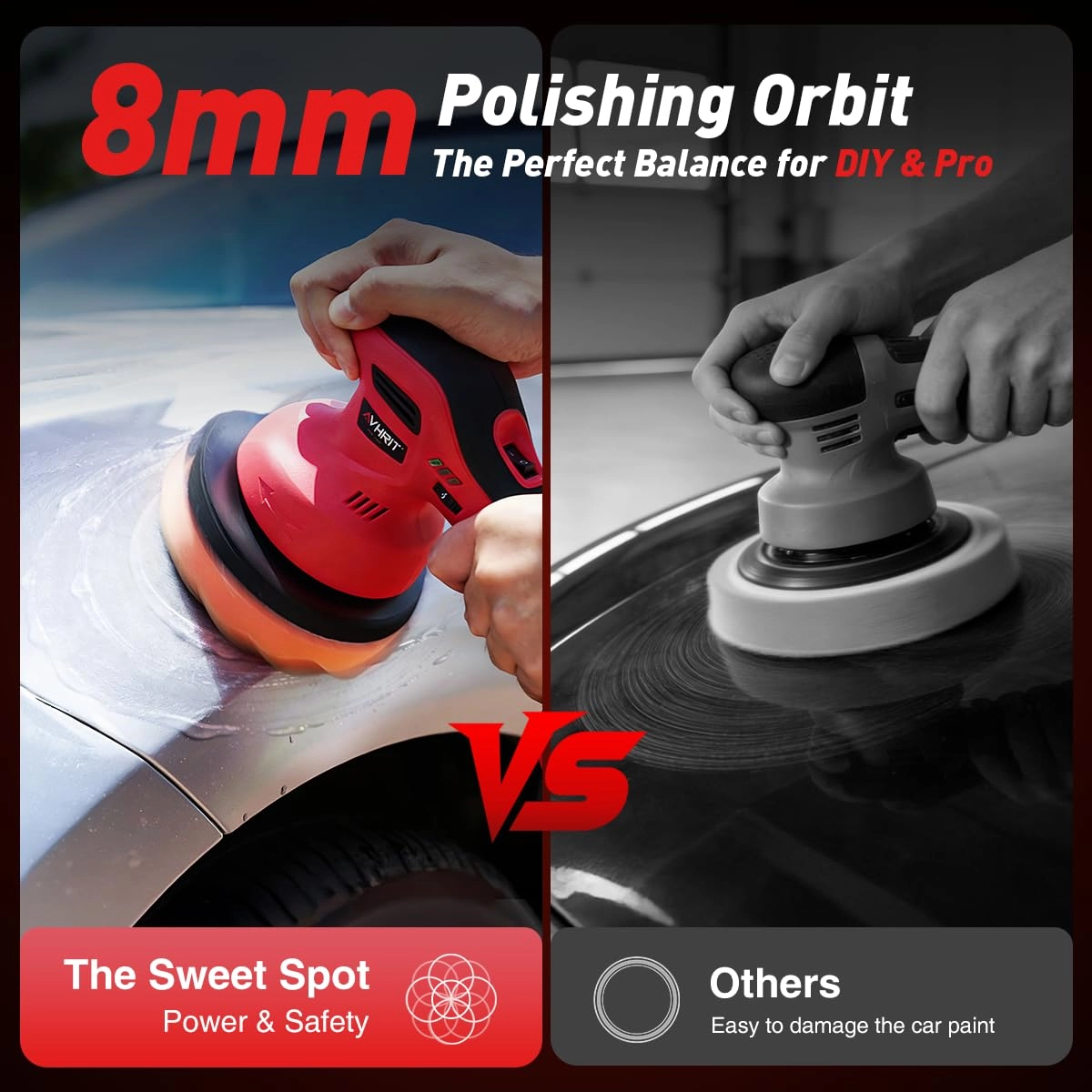 Cordless Car Buffer Polisher - 6 Inch