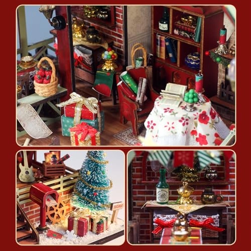 Miniature Wooden Dollhouse Furniture Kit - Creative Room 1:24