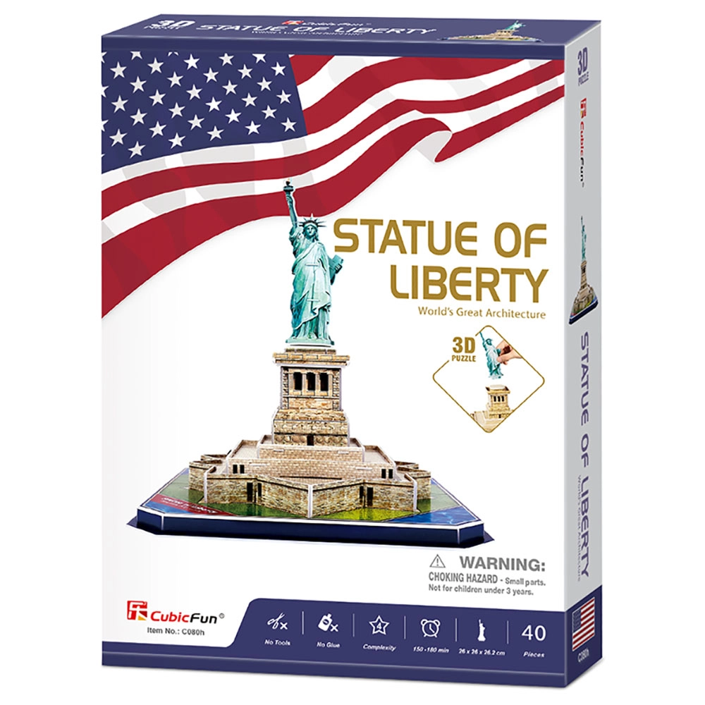 Statue Of Liberty 3D Puzzle (ALGT-C080H) - 39 pcs