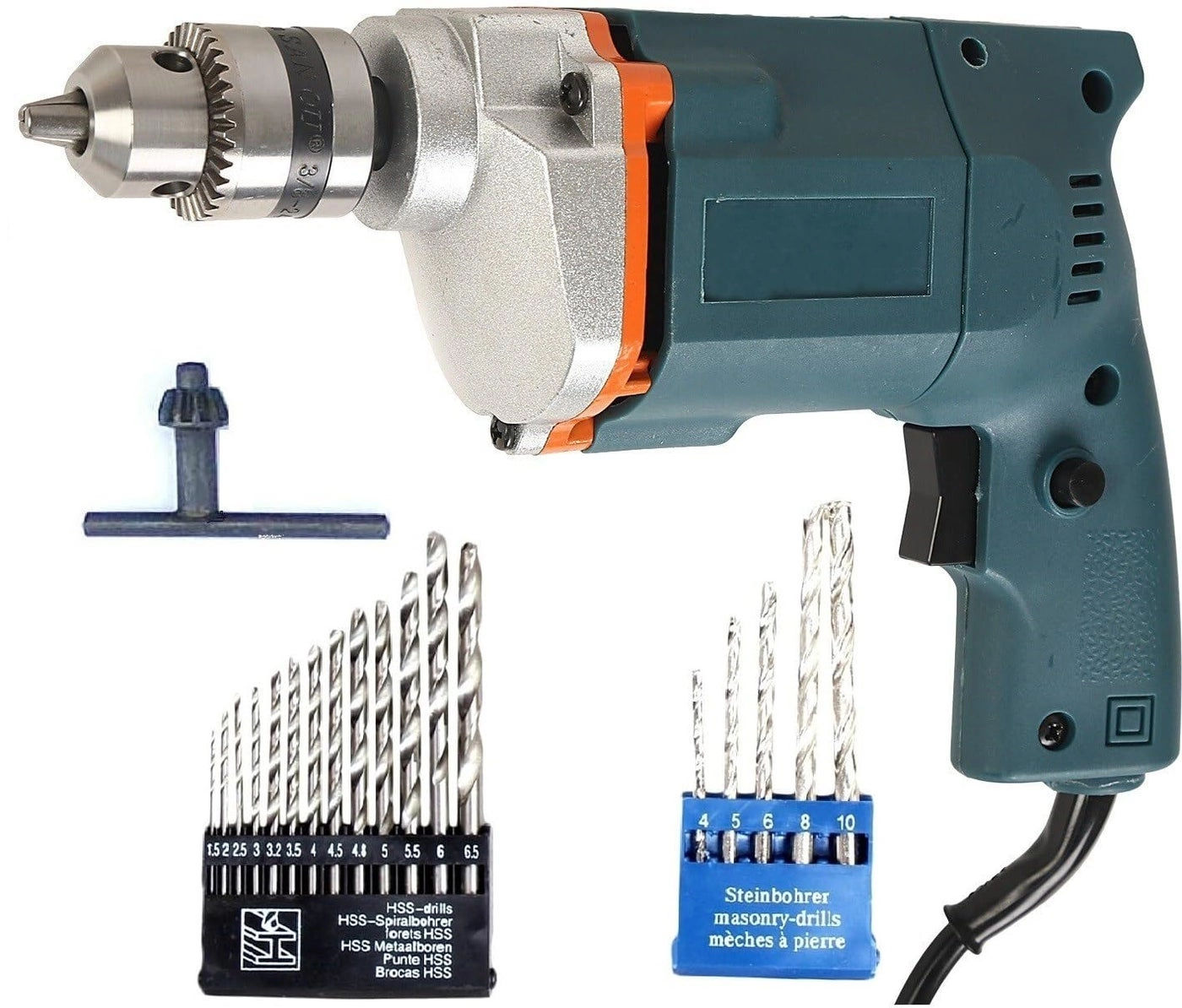 Inditrust HSS drill bit - 1.5 to 10 + Wood drill bit set - Wood Pack of 2