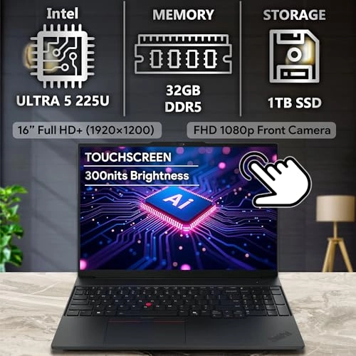 ThinkPad E16 Gen 3 - 16'' Core Ultra 5 225U 32GB DDR5 1TB SSD