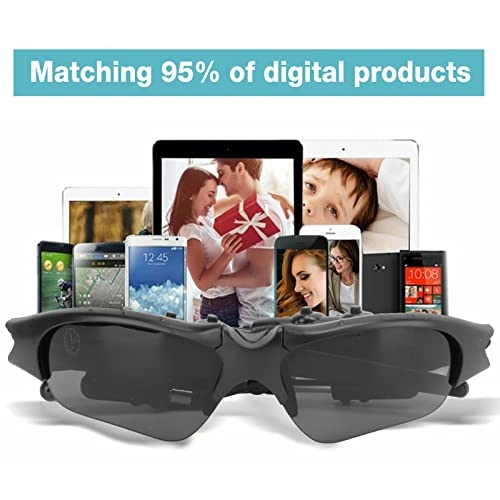 Bluetooth Smart Wireless Sunglasses - Removable Polarized Stereo Hands-Free Headphones