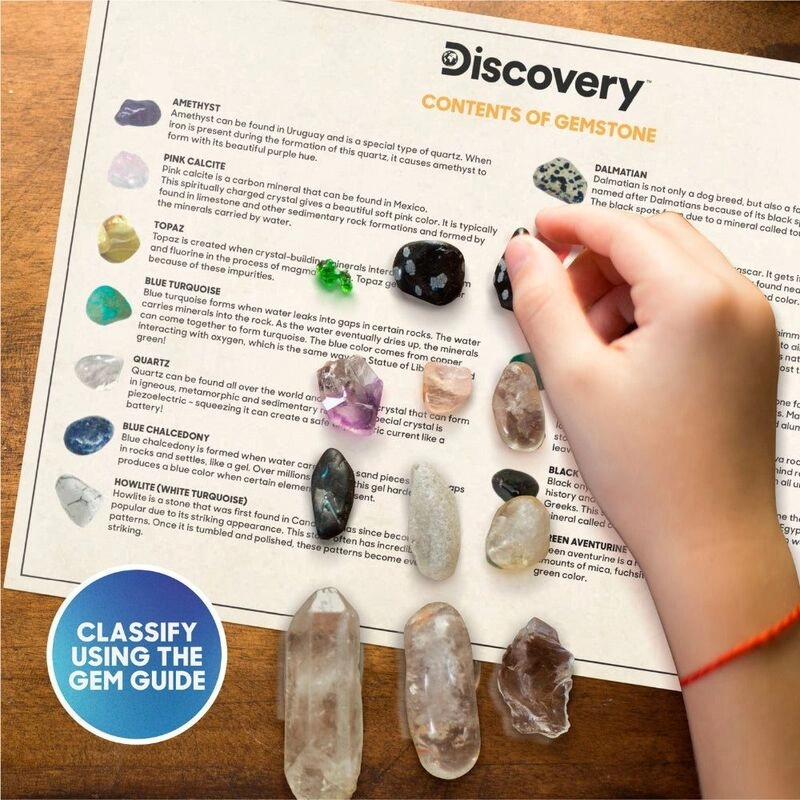 Classic Gemstone Panning Kit Geology - 6 years+ 24 pieces