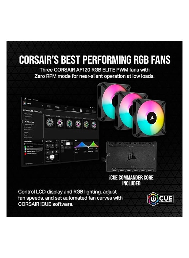 iCUE H150i Elite LCD XT - Three AF120