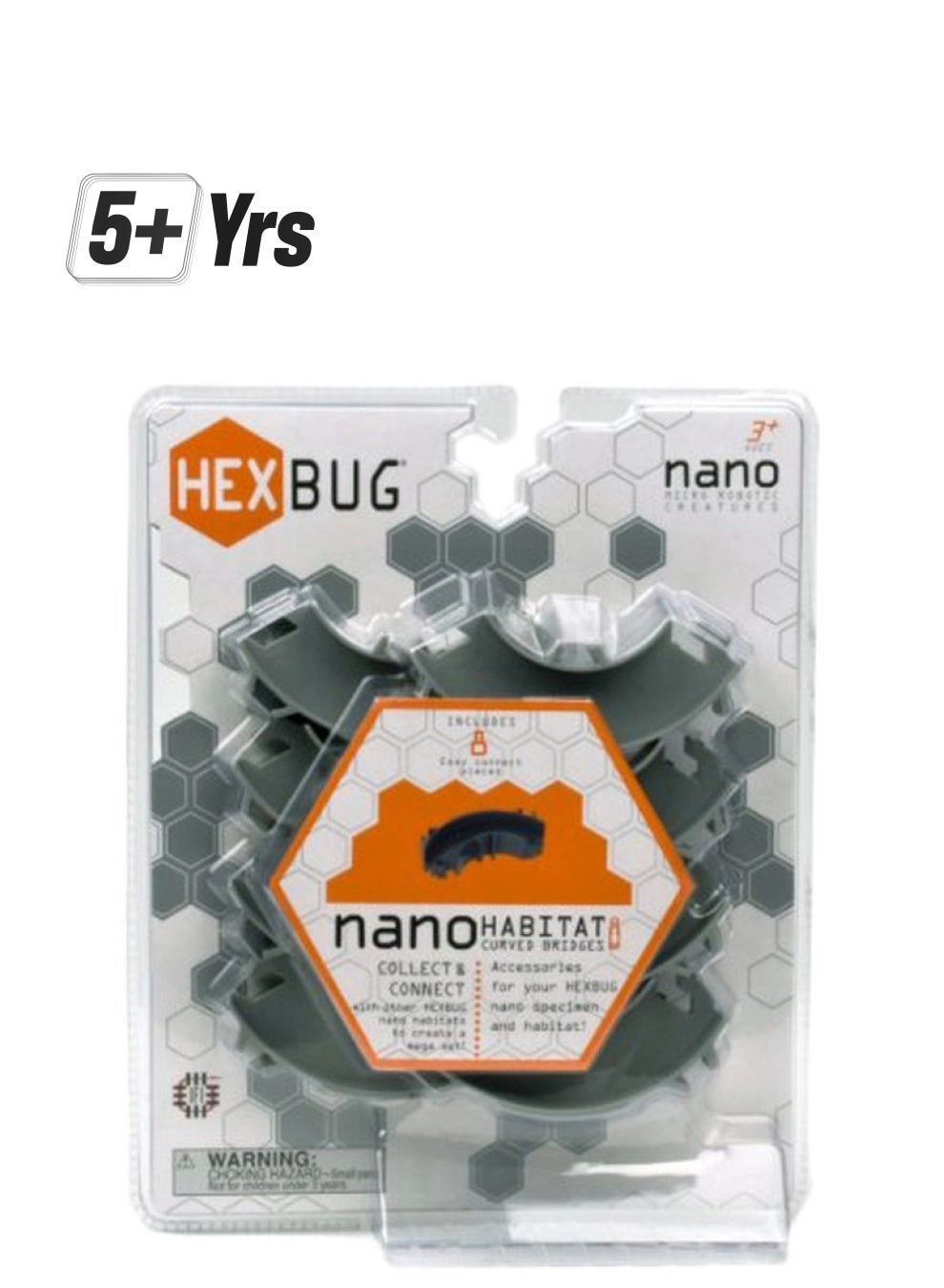 HEXBUG Habitat Nano Curved Bridges - 8 pieces Grey 5+ Years