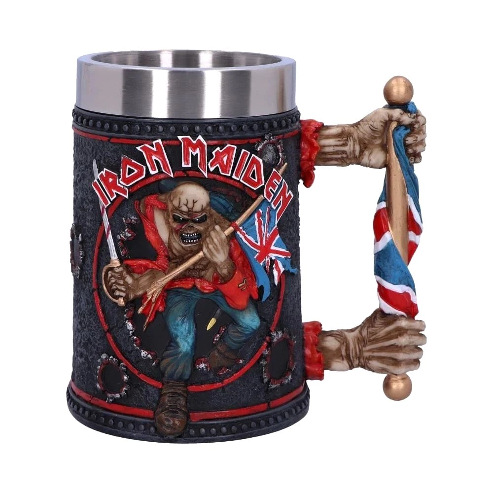 Nemesis Now Iron Maiden Tankard Mug - 14cm resin stainless steel insert