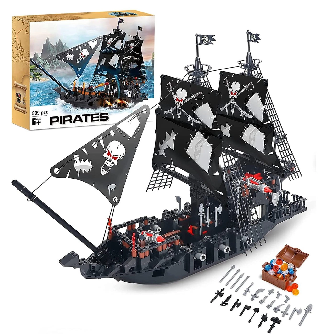 BRICK STORY Pirate Ship - Mini Figures
