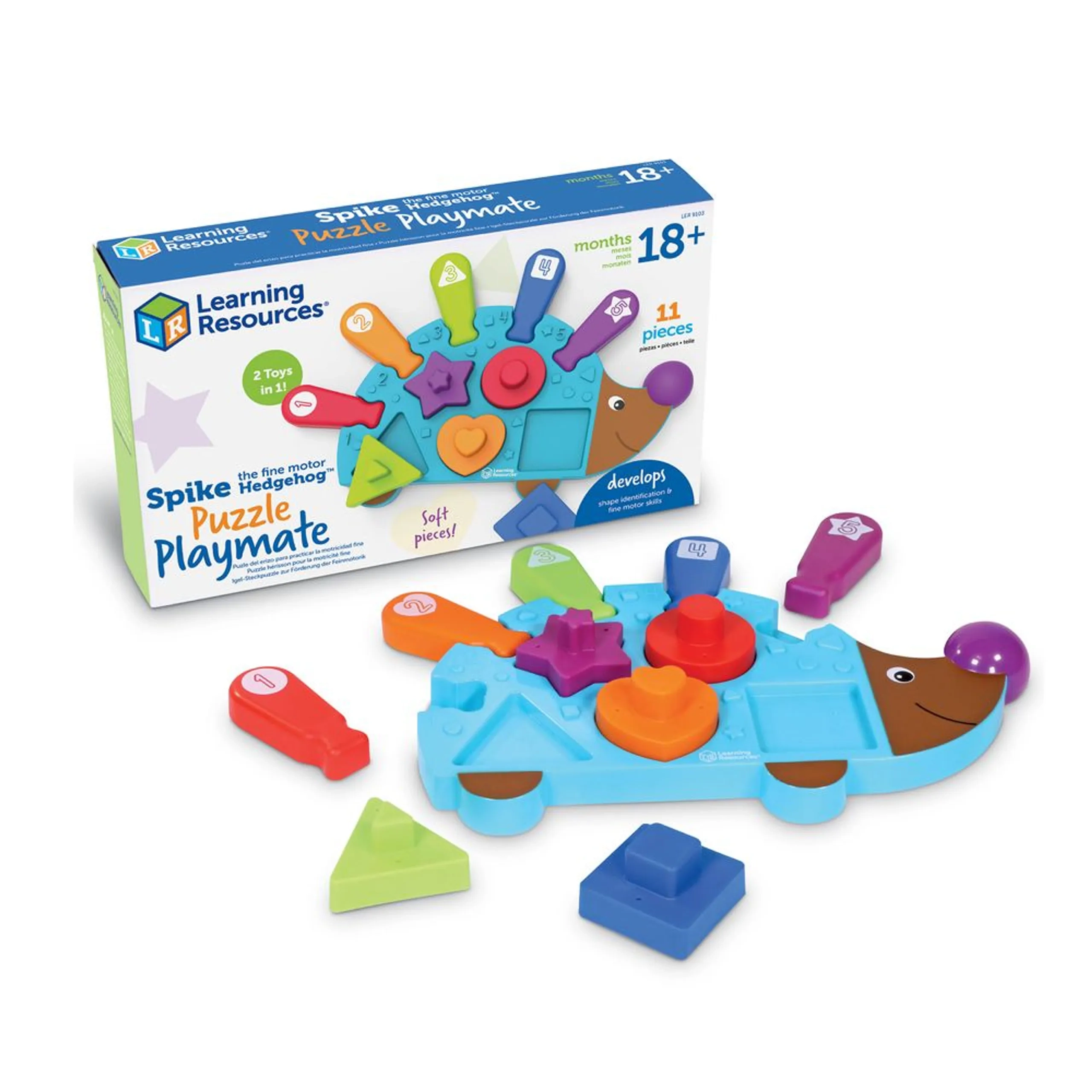 Learning Resources Spike Hedgehog Puzzle Playmate - 18 months+ 11 pieces