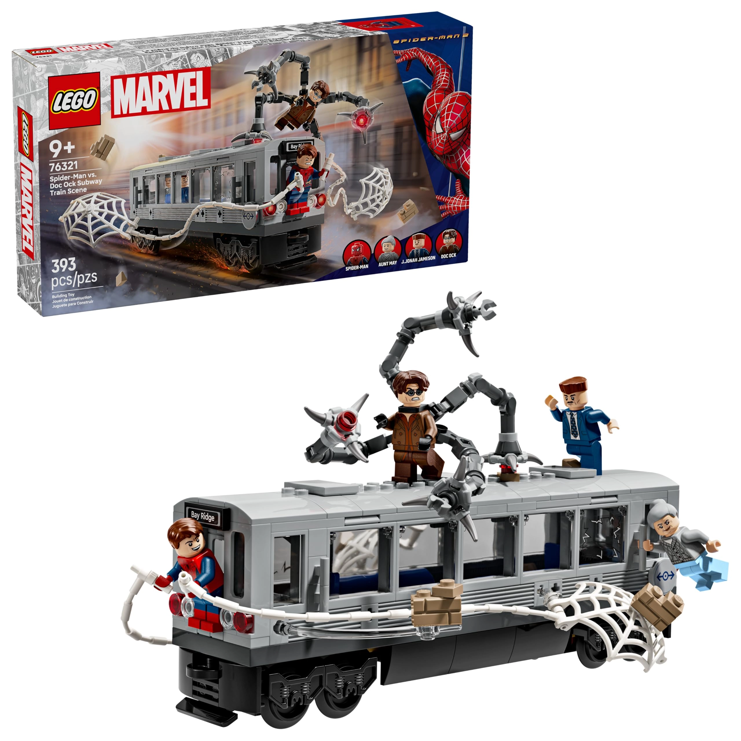 Marvel Spider-Man Vs. Doc Ock Subway Train Scene (76321)
