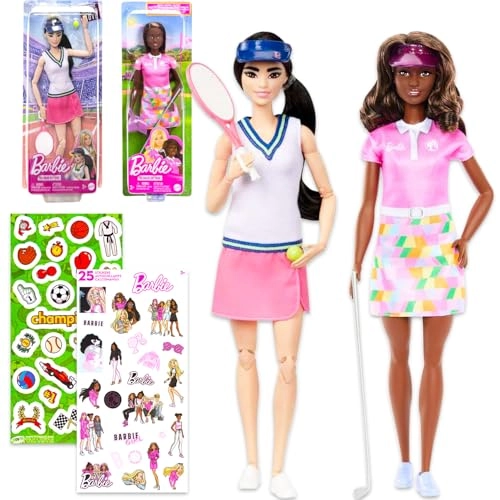 Barbie Golfer + Barbie Soccer Player Ages 3+