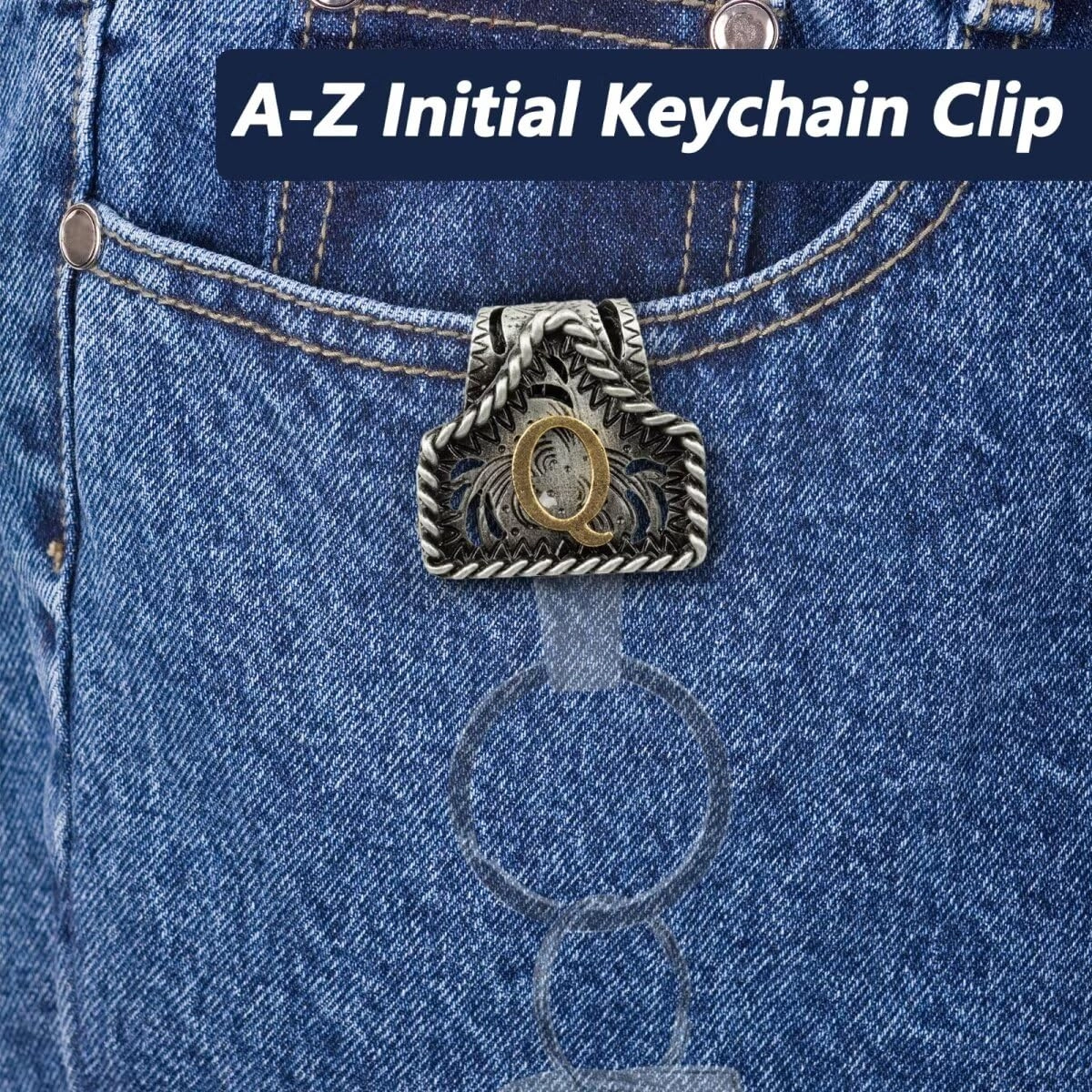 Letter Keychain - Western