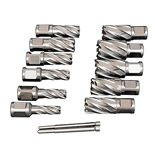 Annular Cutter Set - M2AL HSS 11pcs 7/16" to 1-1/16"