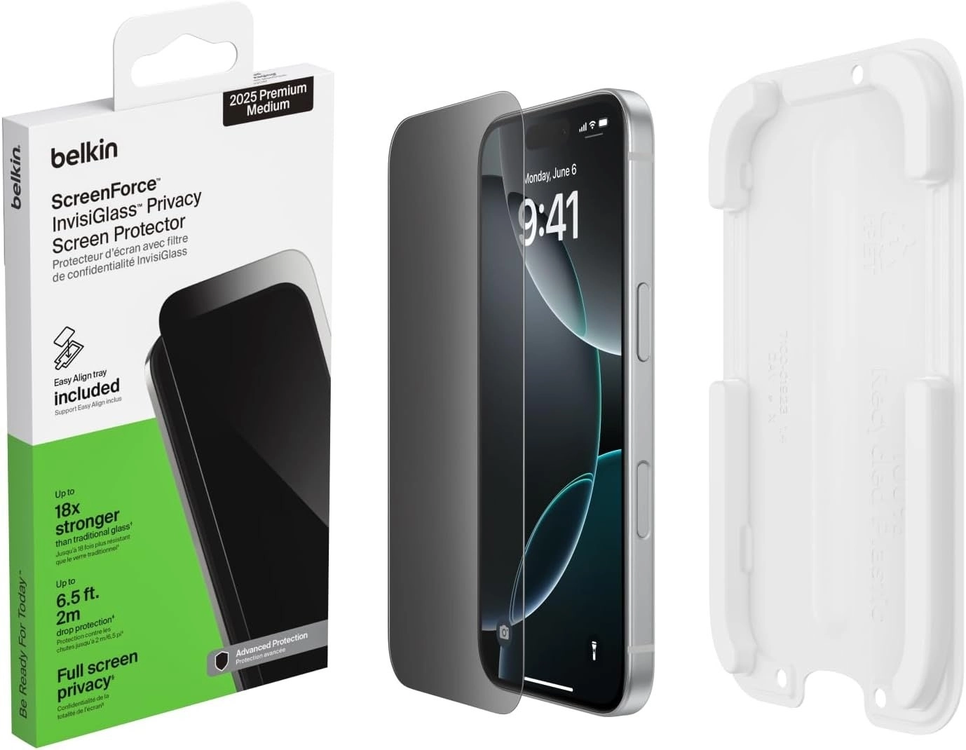 Belkin Privacy InvisiGlass Screen Protector for iPhone 17 Pro
