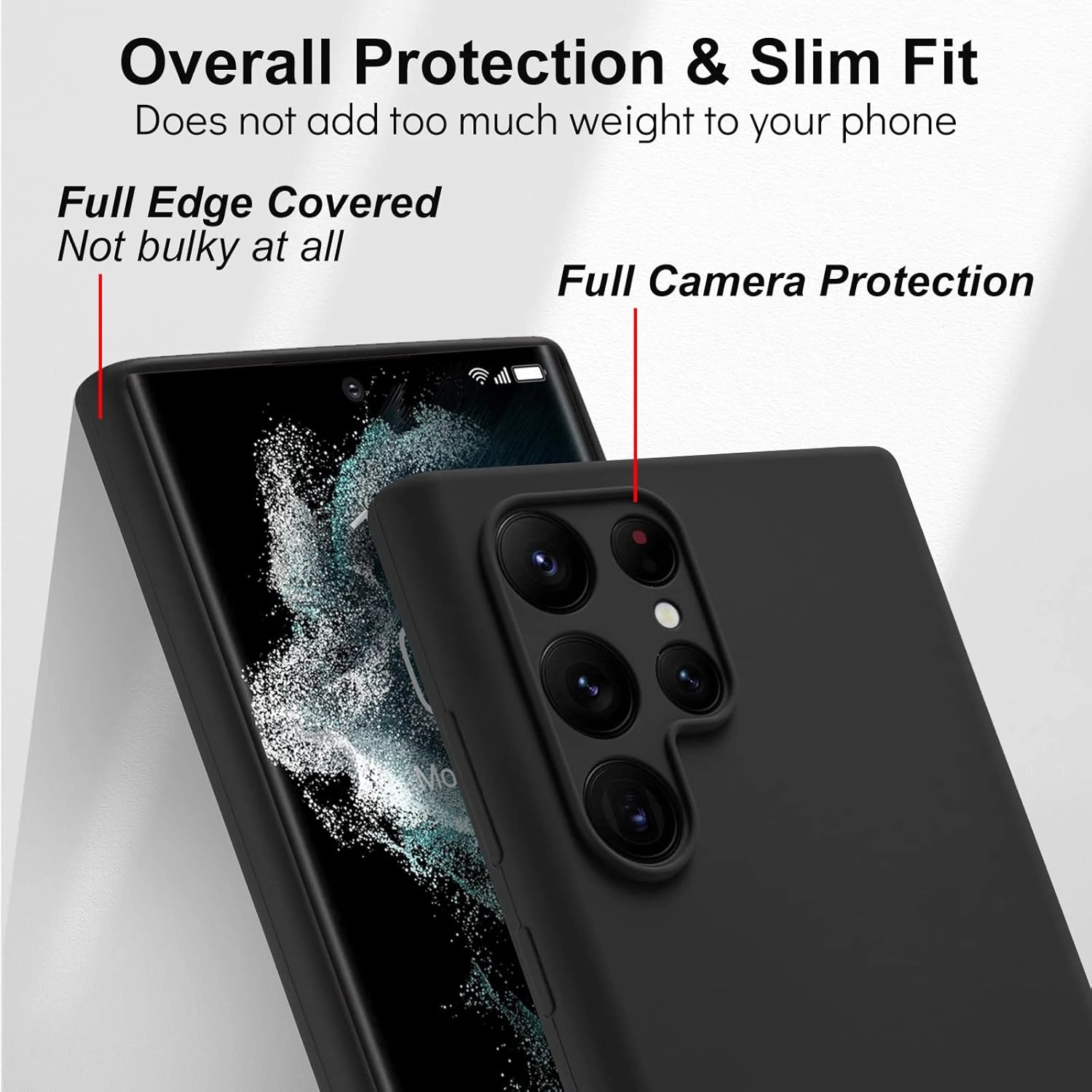 Silicon Magnetic Case for Samsung Galaxy S24 Ultra - Silicon Case Screen Protector