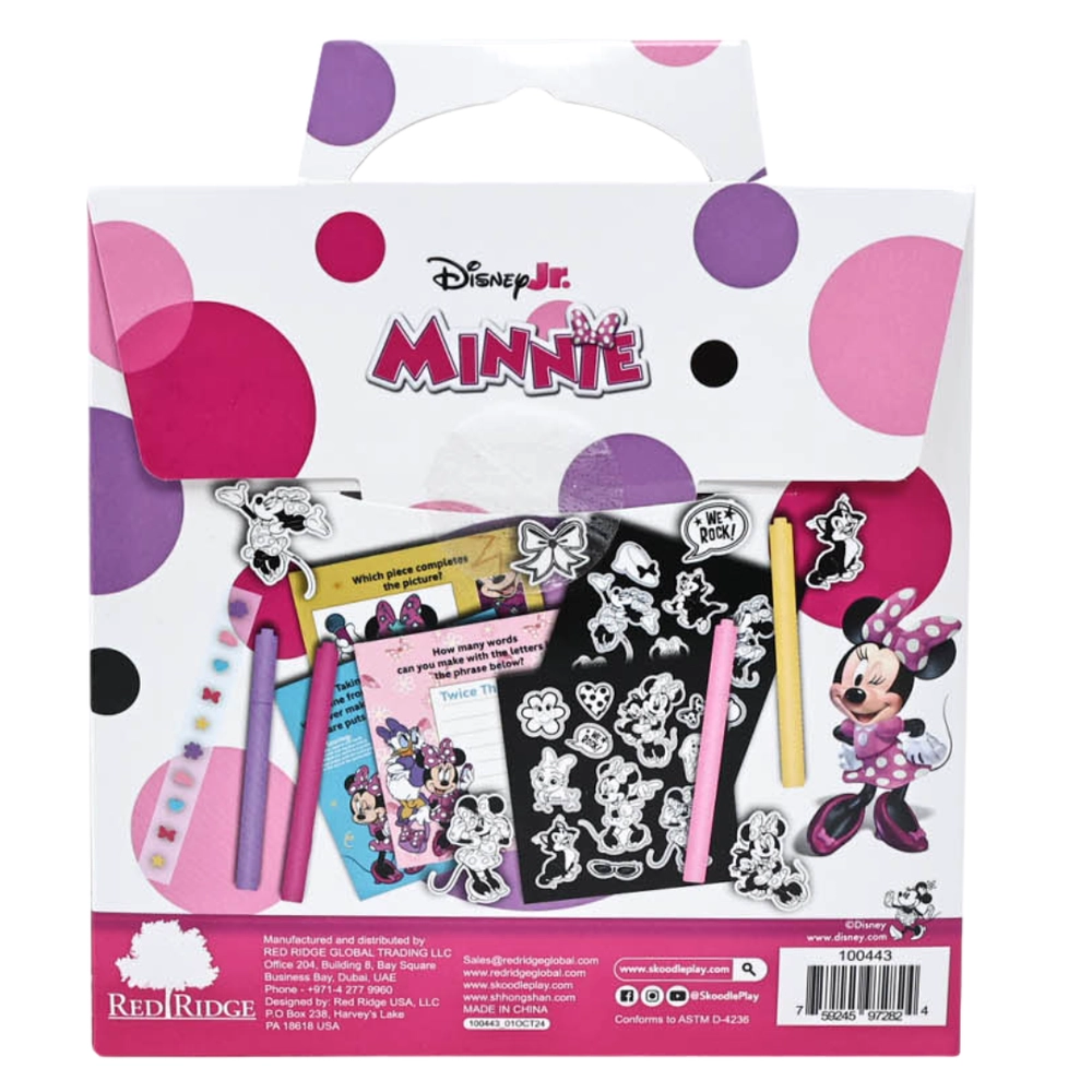 Minnie Color & Jewel Velvet Stickers - 2 velvet sticker sheets