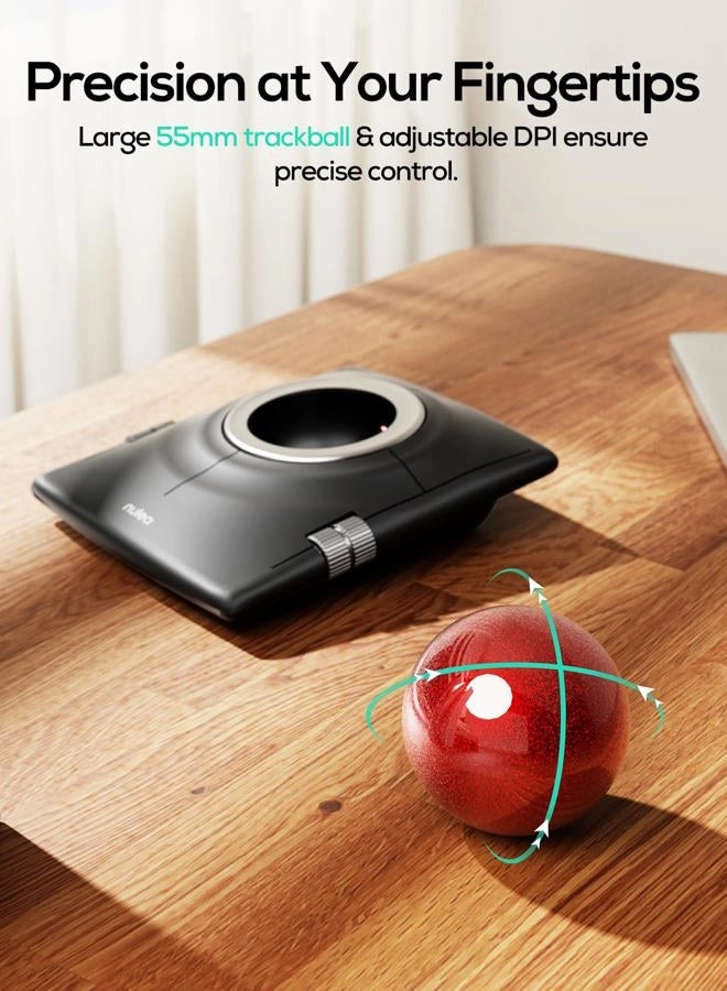 M512 Trackball Mouse - Bluetooth & 2.4GHz