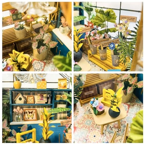 DIY Miniature House Kit - Garden House 1:24