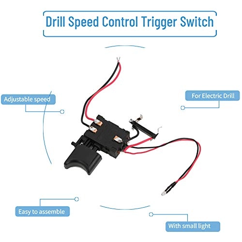 Drill Trigger Switch - 16A 7.2 V-24 V Push Button