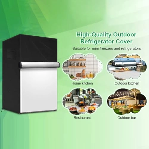Outdoor refrigerator cover - Fits most 3.0 cubic compact upright freezers