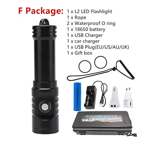 Diving Flashlight - 2000lm IPX8