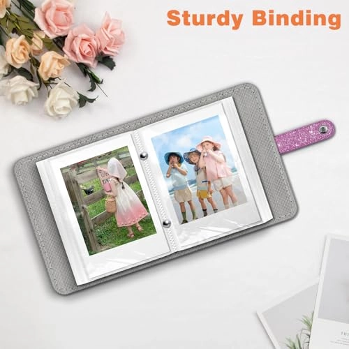 2x3" 52 Pockets PU PVC Paper Photo Album