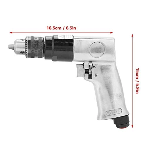 Pneumatic Drill - 3/8" 1/4NPT 1700rpm Reversible