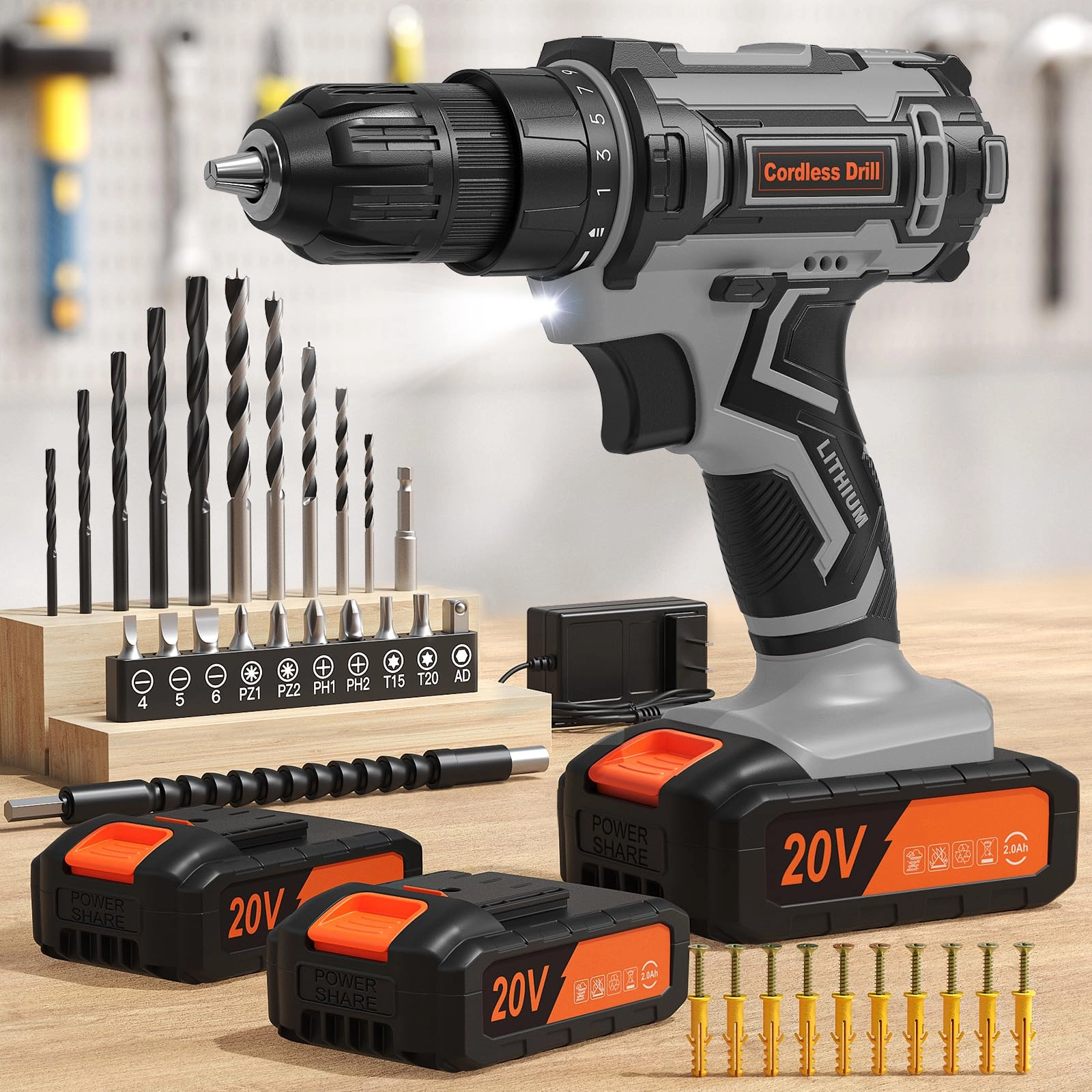 VIWKO Cordless Drill Driver - 2000mAh