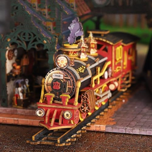 Miniature Dollhouse Kit - Mechanical Aesthetic Design 27.48 x 22.48 x 29.18 cm