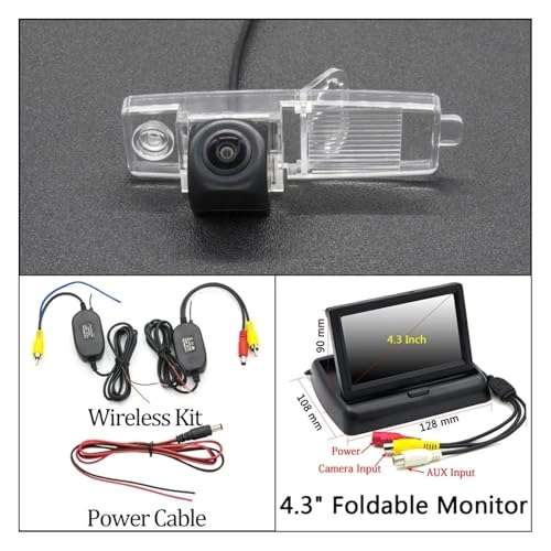 Reversing Camera - Night vision Cam 4.3 Fold Wireles 1280 x 720