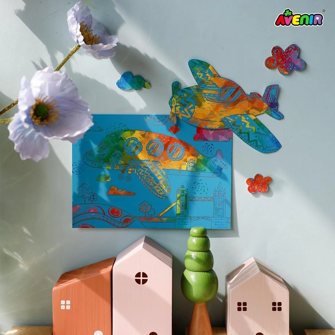 Lets Travel Together Scratch Book - Airplane - 3+ years