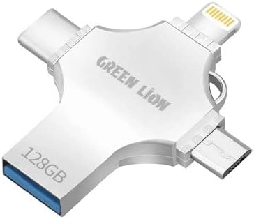 V-Smart 4 In 1 USB Flash Drive - USB-A Type-C Lightning Mirco USB 128GB