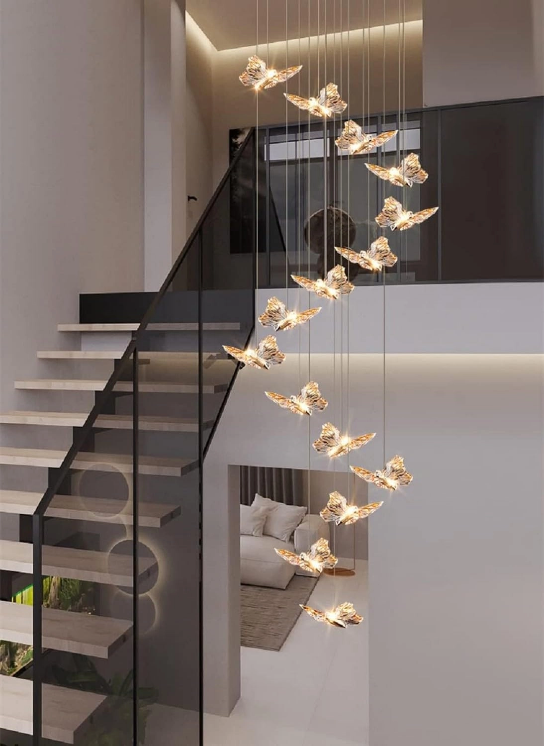 ZHZHZZH Butterfly Chandelier - 99 inch
