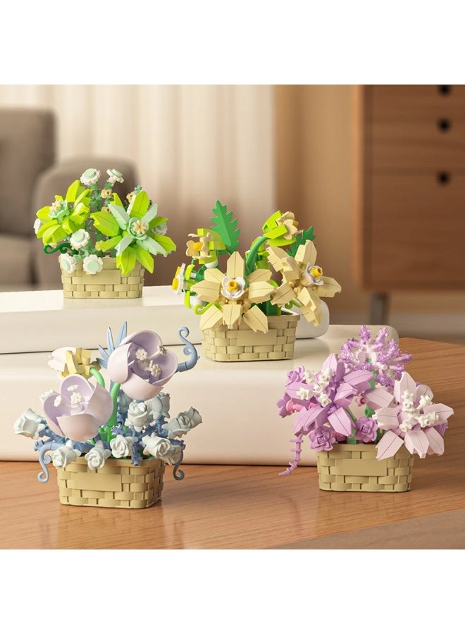 Building Block Flower Set - Flower 8-in-1
