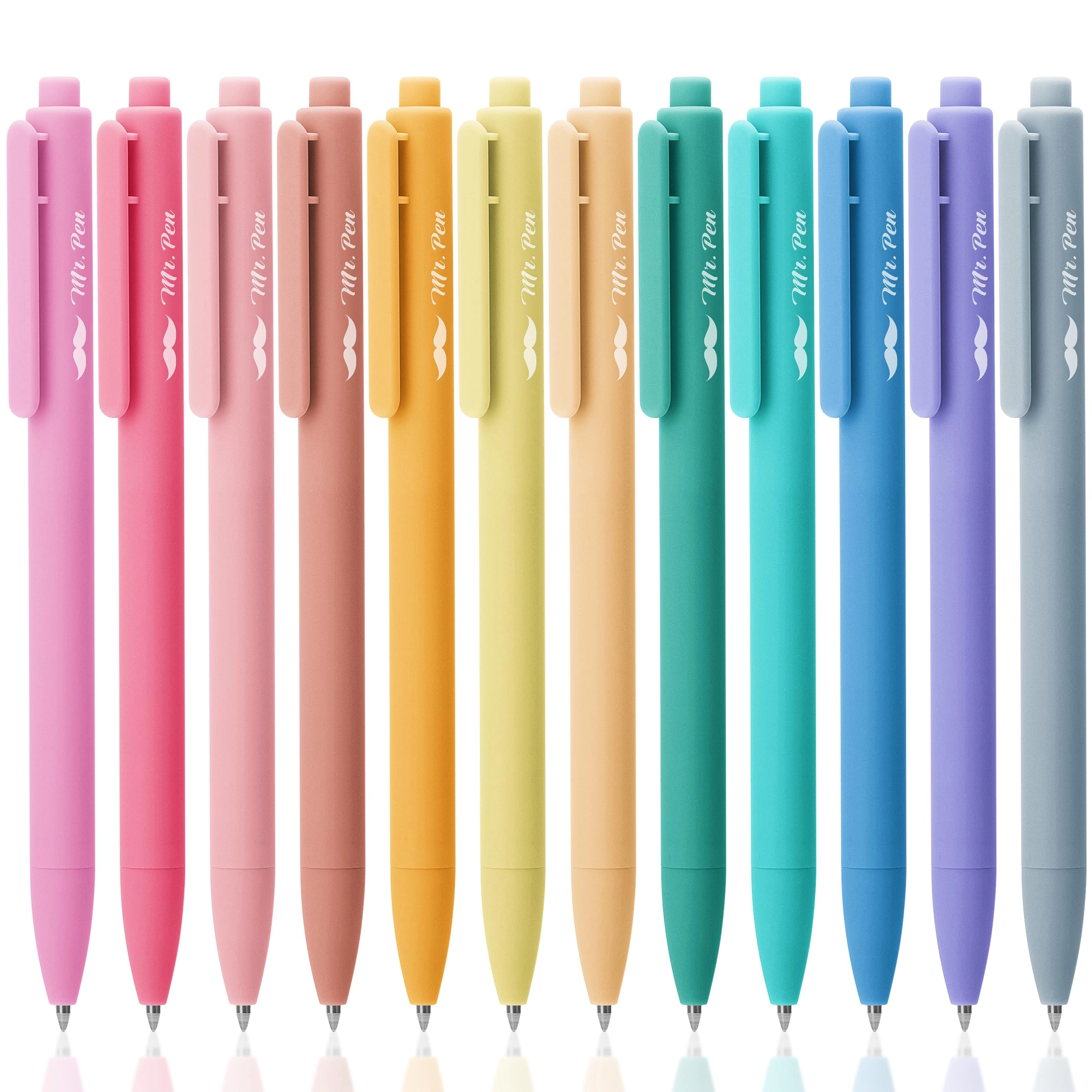 Retractable Gel Pens - 12 Pack 0.7mm