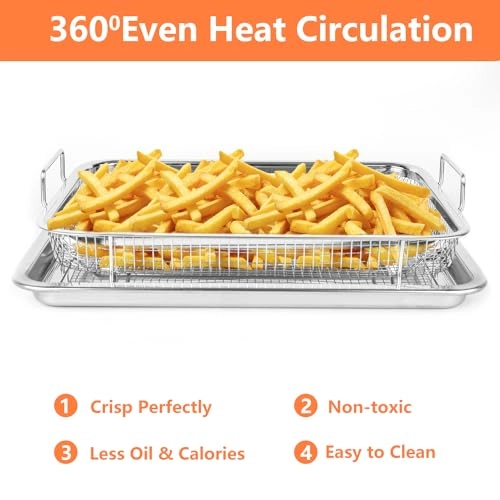 Air Fryer Basket and Tray - Stainless Steel