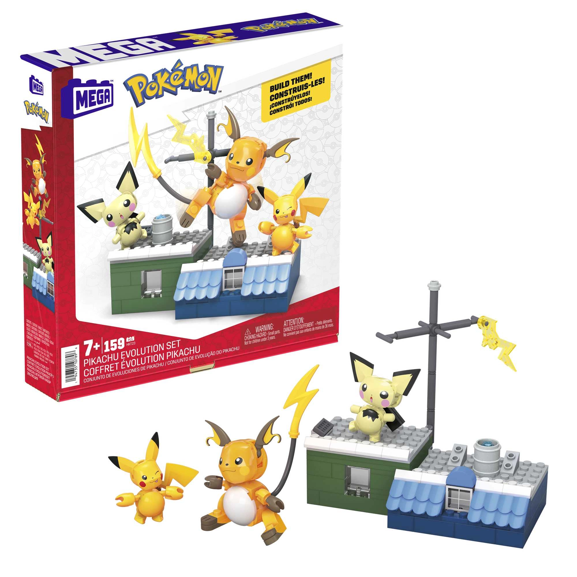 MEGA Pokémon Pikachu Evolution Set - Posable Figures