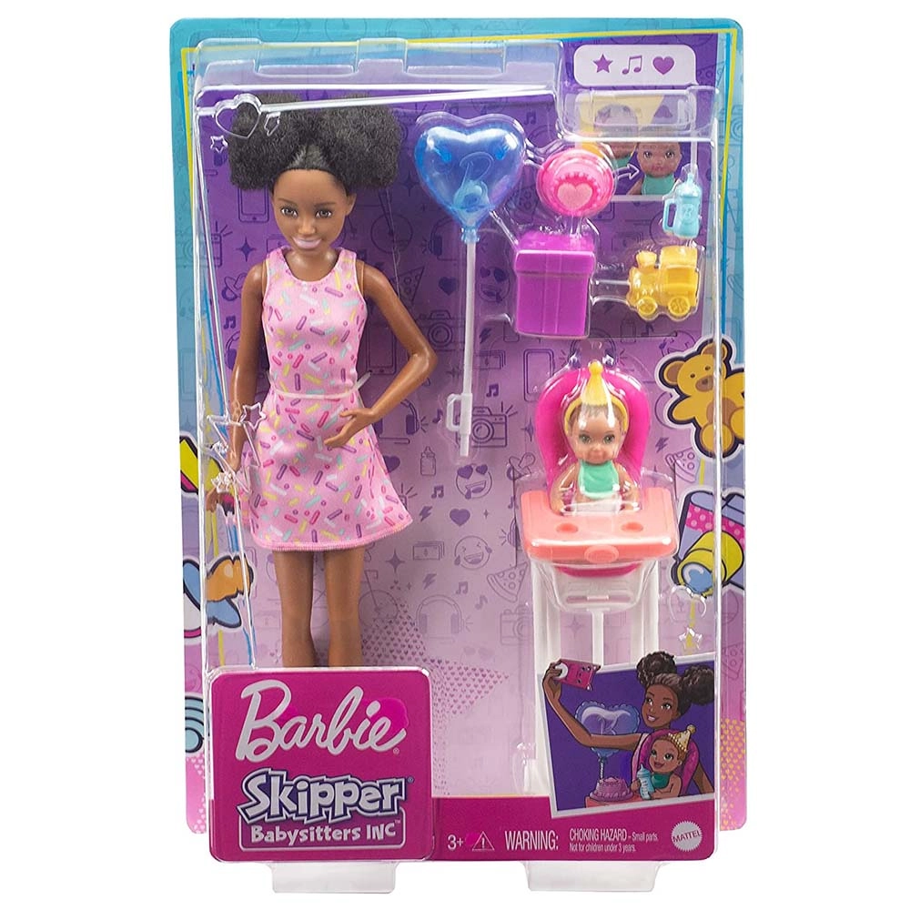 Skipper Babysitters Inc. Playset - Crib with mobile Baby doll with sleepy eyes