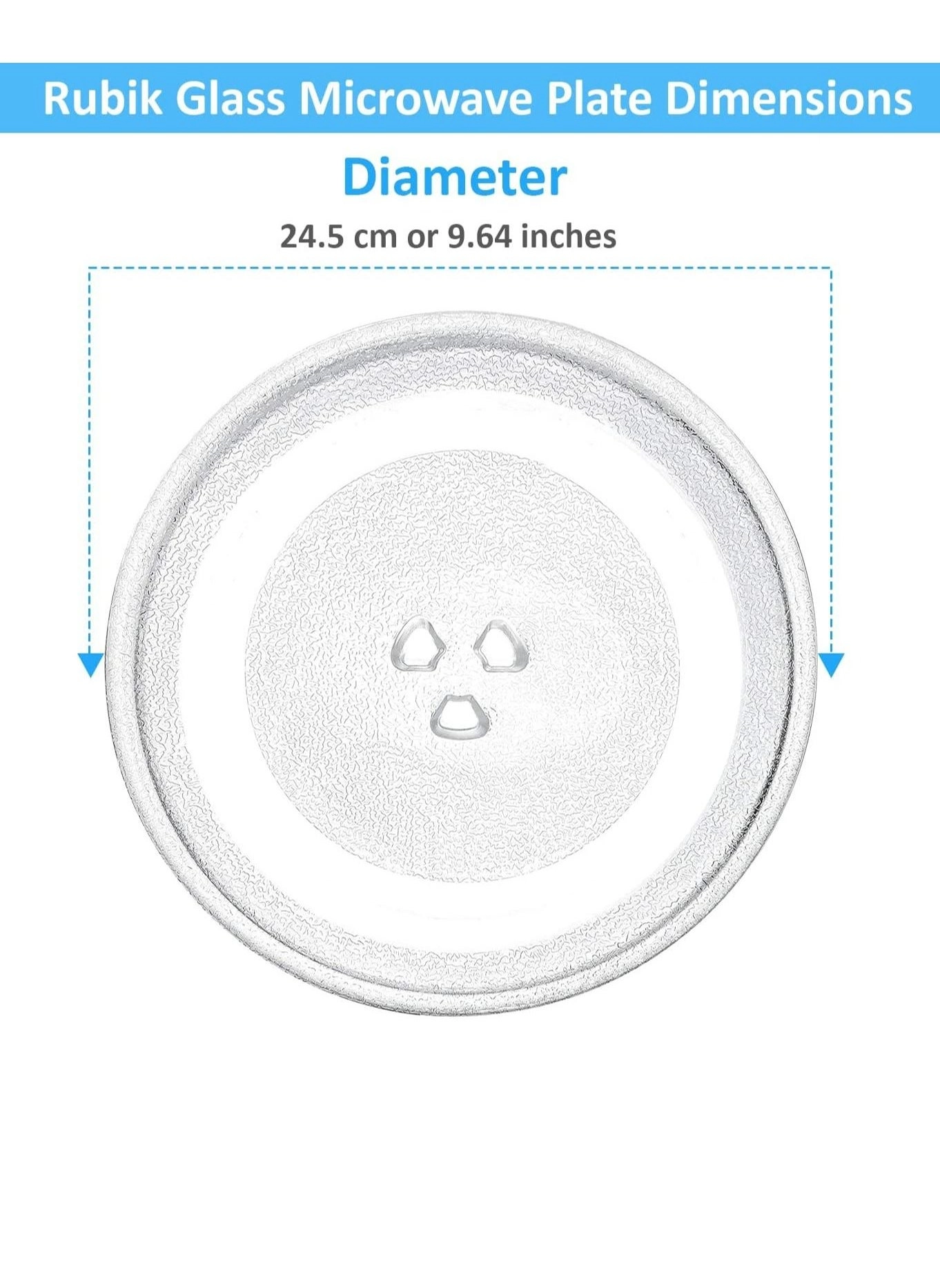 Turntable Glass Tray - 245 millimeter