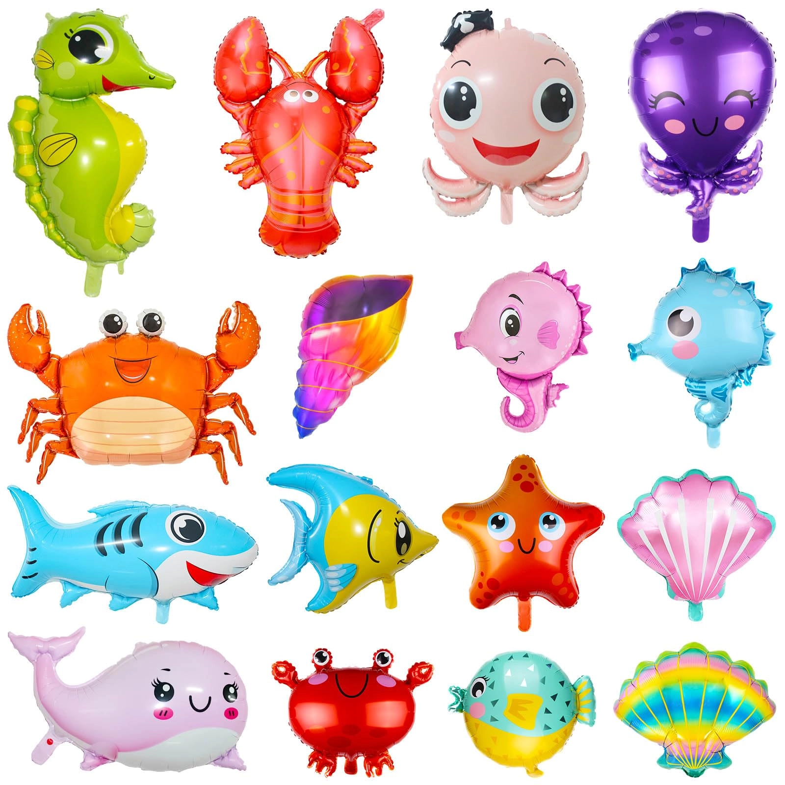OSDUE Ocean Animal Balloons - 16 PCS Birthday