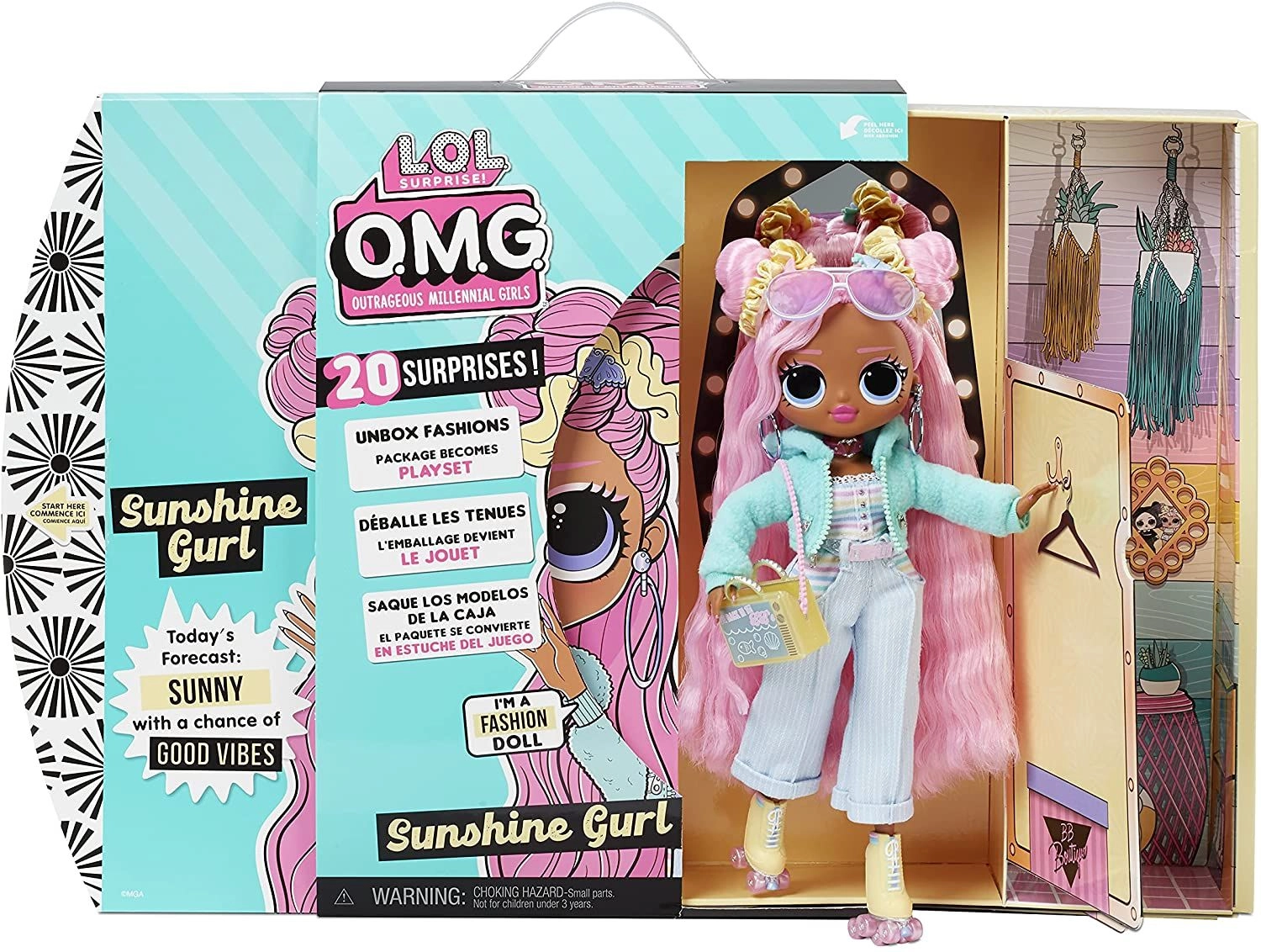 LOL OMG Stellar Gurl Fashion Doll - Sunshine Makeover Color Change