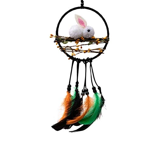 Dreamcatcher - Siderosphere, feathers, lines, wood beads.