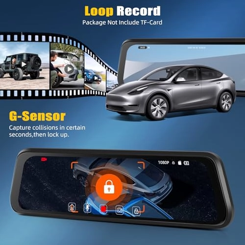 Mirror Dash Cam - 1920*1080P 30FPS