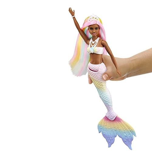 Barbie Dreamtopia Rainbow Magic Mermaid - Rainbow Hair Water-Activated Color Change Ages 3+