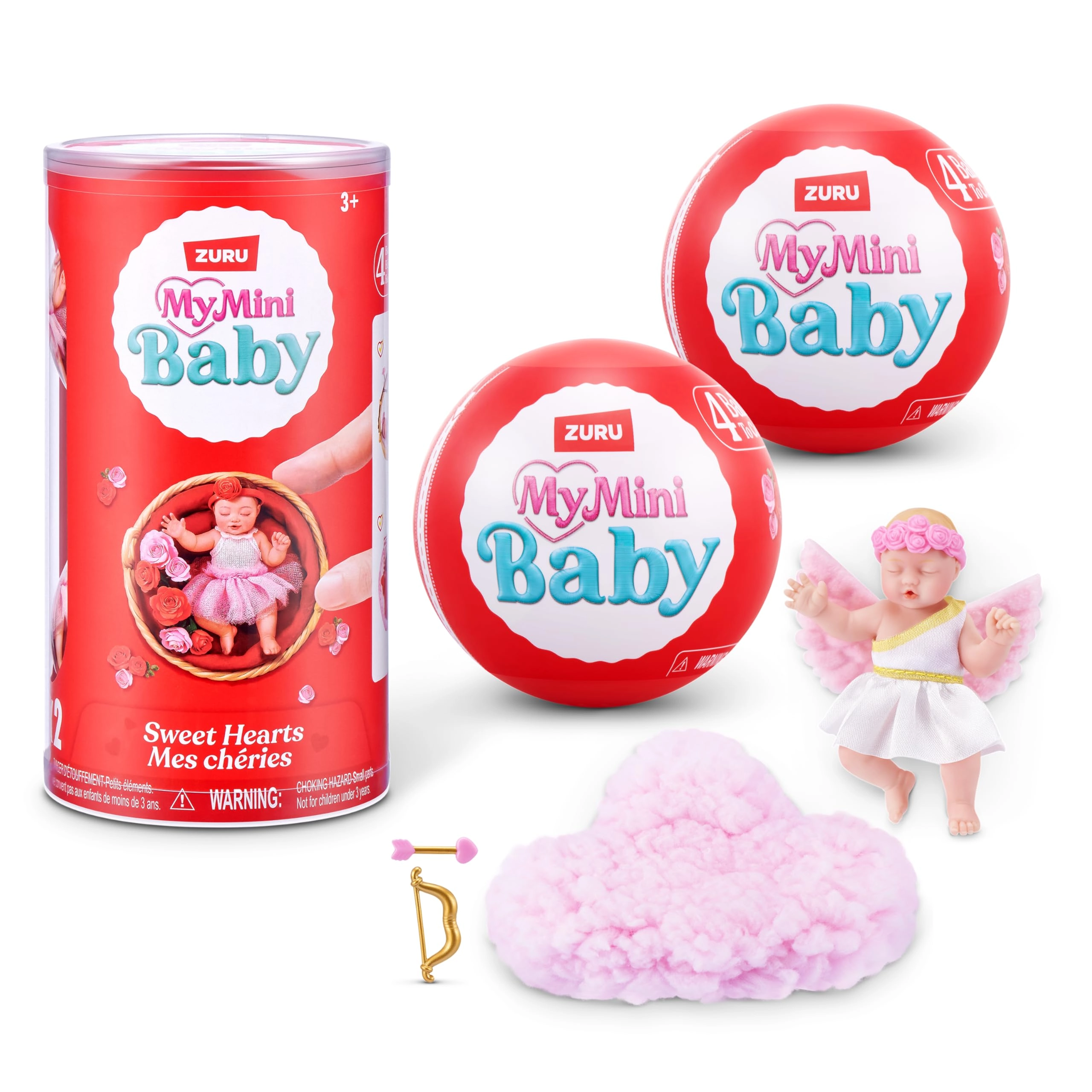 ZURU My Mini Baby Sweet Hearts - 2 Pack Mini (3.74 inches) Ages 3+