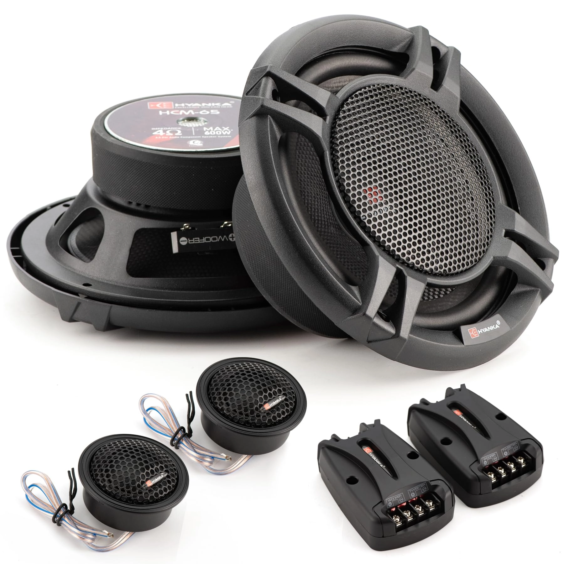 H YANKA HCM-65 - 6.5 Inches 6.5 Component Car Speakers