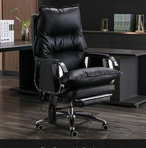 Desk Chair - PU Leather Brown High Back
